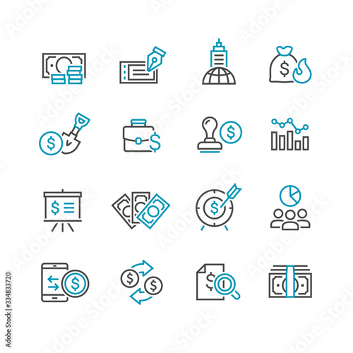Business and finance web icon set