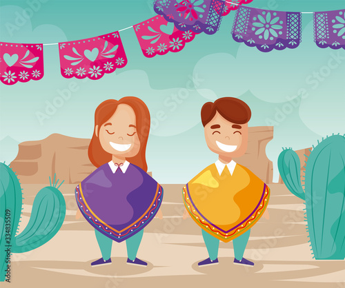 people in traditional mexican costume