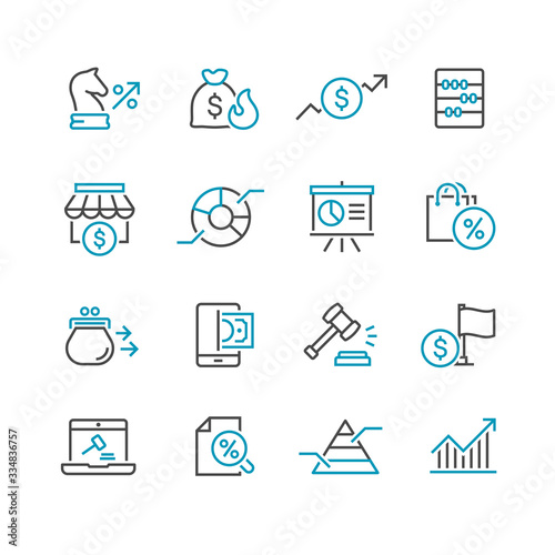 Business and finance web icon set