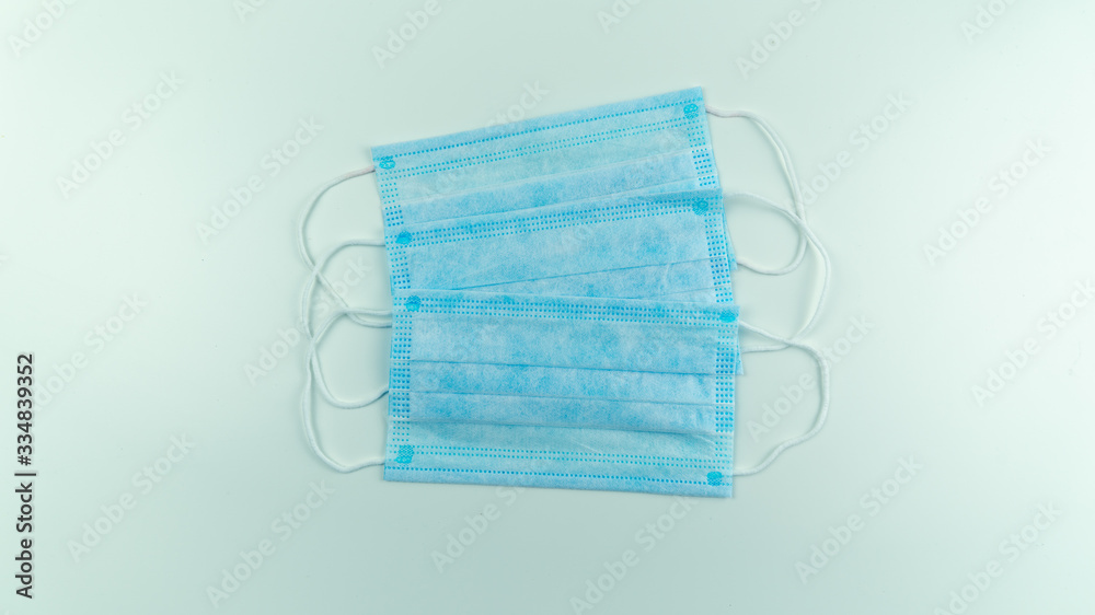 surgical masks on a white background