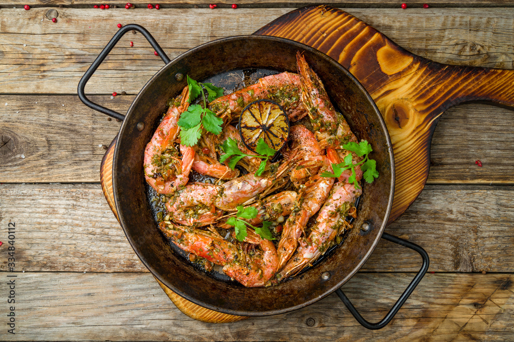 Fried langoustines on the Board