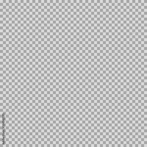 Checkerboard pattern, gray and white squares, transparent background designation, vector illustration.