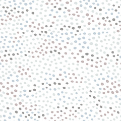 Acrylglasbilder Polka-Dot-Muster Memphis Punkte in Pastellblau-Grau  © Svitlana Kharchuk