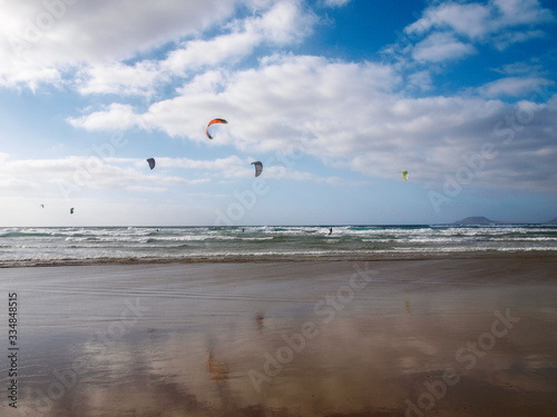 Kitesurf at Famara beach