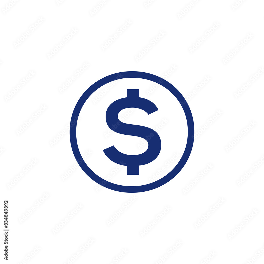 Dollar money icon vector template design trendy Dollar money icon vector template design trendy
