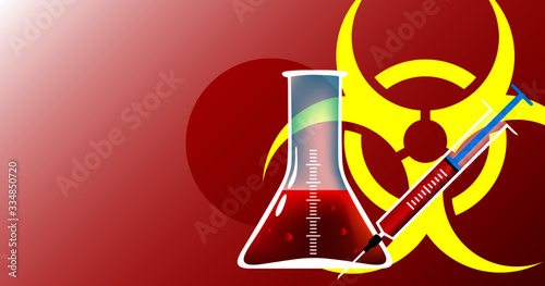 Japan biohazard epidemic threat vector illustration fight coronavirus or any other disease concept