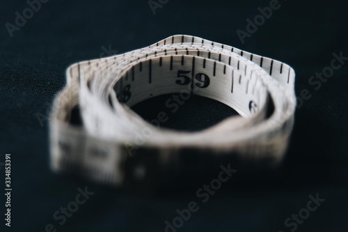 Centimeters measuring tape product stock 