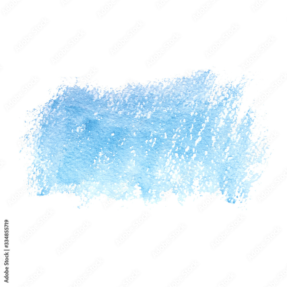 Watercolor blue abstract background. Copy space. 