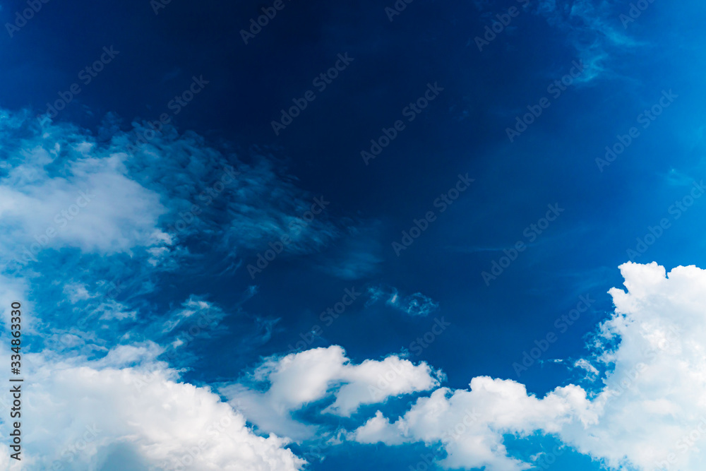 Bright sky and clouds. summer time. hot temp. cloudscape Bright sky and clouds. summer time. hot temp. cloudscape