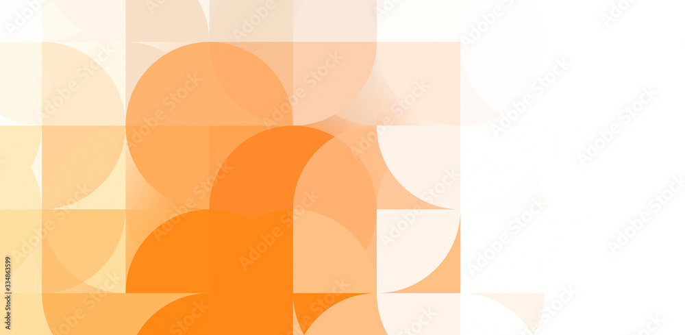 Obraz premium Layers of circular shapes creating a colorful and vibrant design. Digital illustration of circles layout. Futuristic design template.