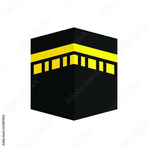 ka'bah icon logo design vector photo