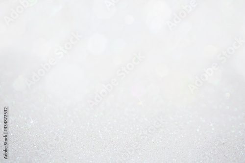 Photography Fondo abstracto blanco purpurina brillante y reflejos