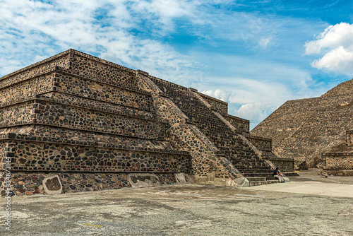 mayan pyramid in Teotihuacan, Mexico