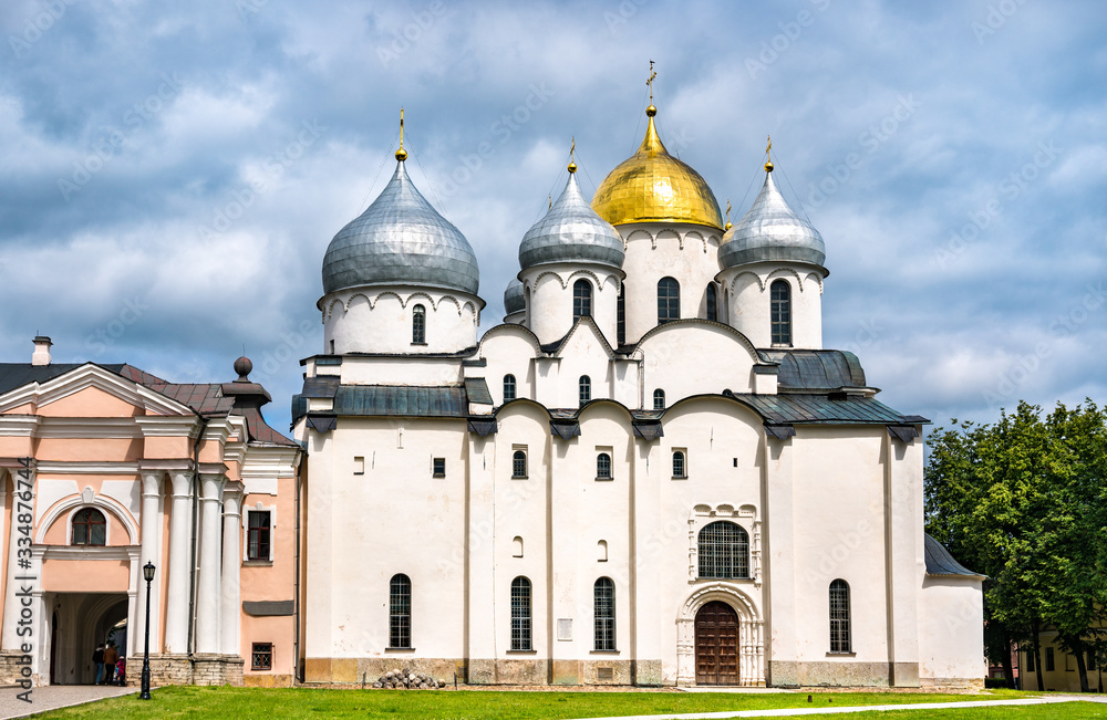 Holy Sophia Cathedral at Novgorod Detinets in Great Novgorod, Russia
