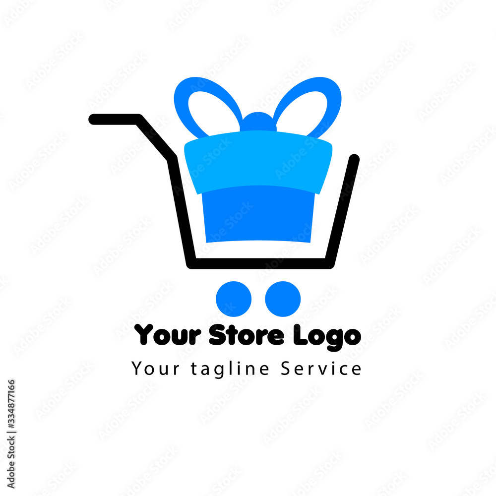 online store logo concept template