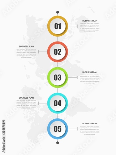 Vertical Infographic Design Vector