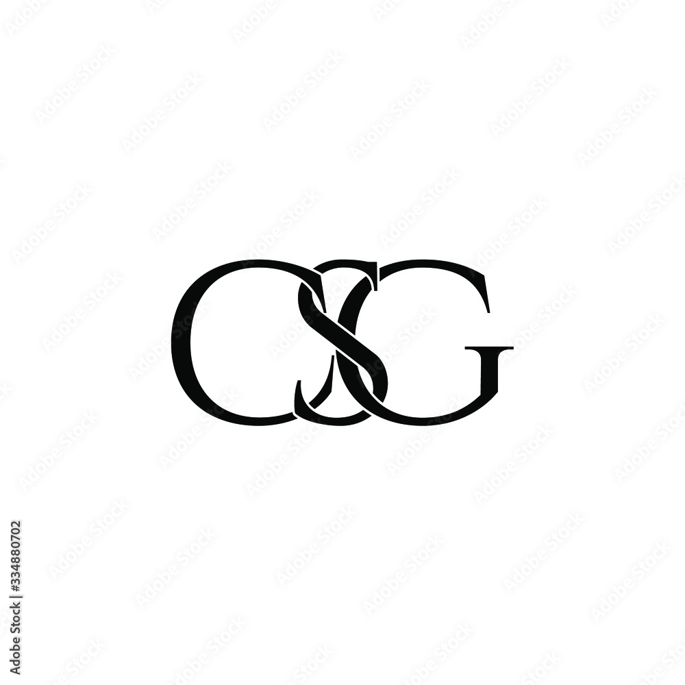csg letter original monogram logo design csg letter original monogram logo design