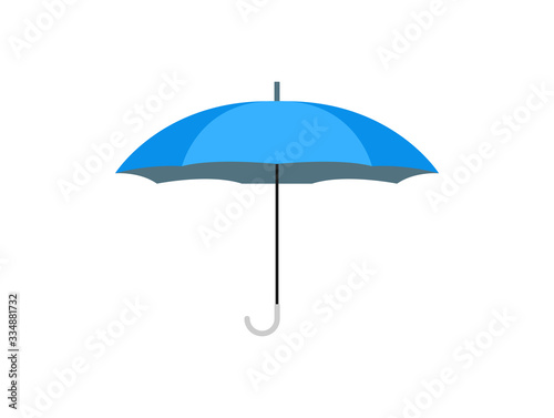 blue umbrella isolated on a white background