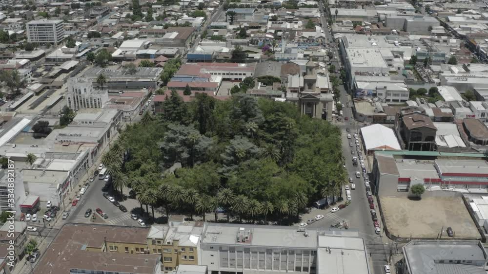 Curico city the center Dron Curico city the center Dron