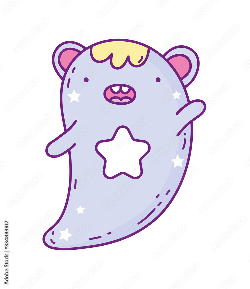 Kawaii monster cartoon vector design Kawaii monster cartoon vector design