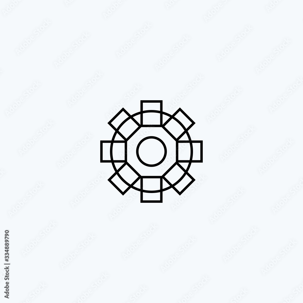 Gear, cog logo design vector template Gear, cog logo design vector template