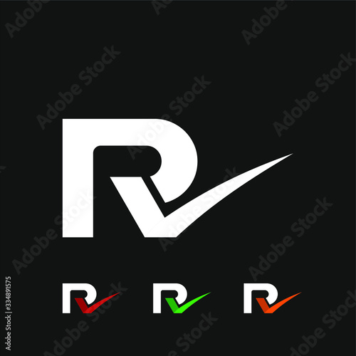 check symbol in letter R