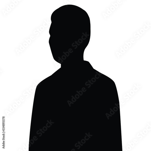 Man body silhouette vector