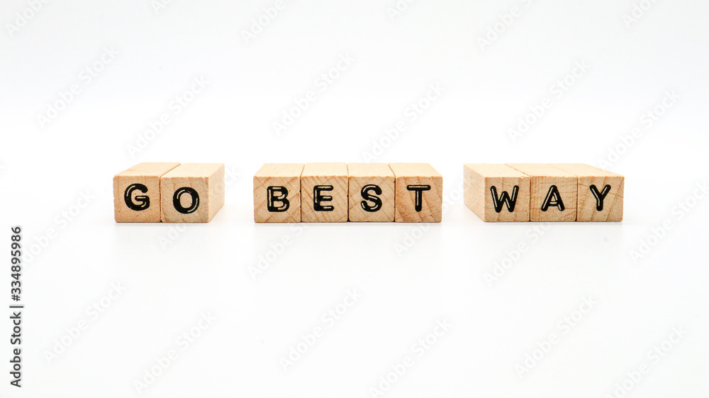 Wooden Text Block of Wooden Text Block of