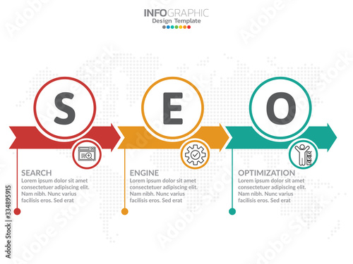 3 step of timeline infographics design template with options process diagram