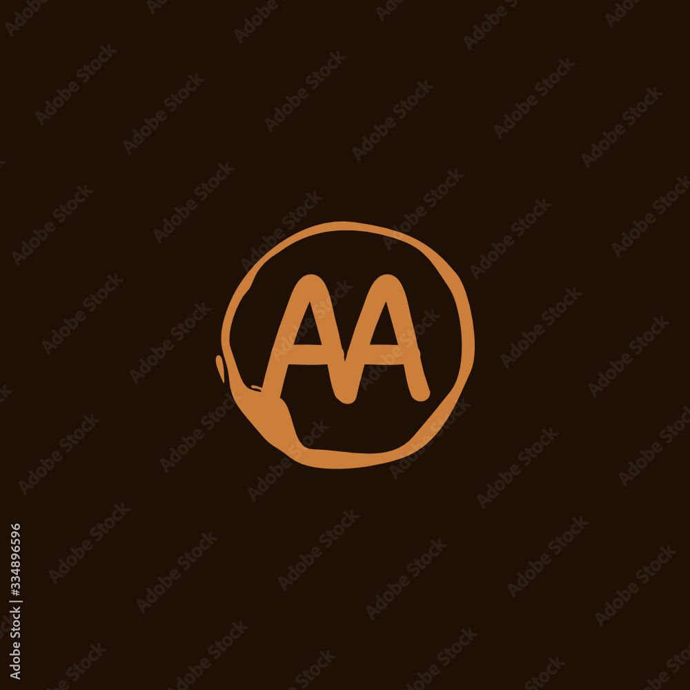 A AA Initial logo template vector. Letter logo concept A AA Initial logo template vector. Letter logo concept