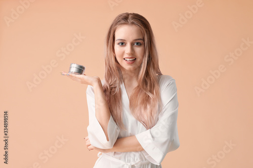 Beautiful young woman with ...