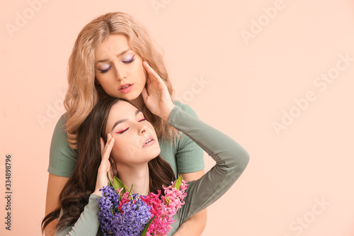 Beautiful young women with ...