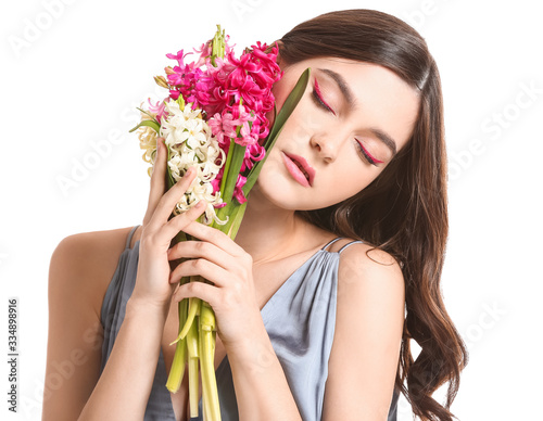 Beautiful young woman with ...