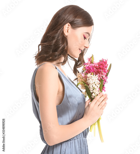 Beautiful young woman with ...
