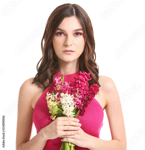 Beautiful young woman with ...