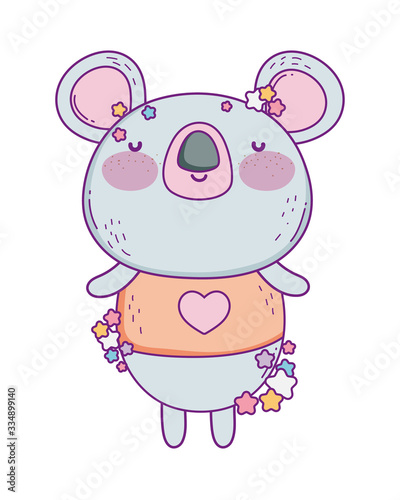 Cute koala cartoon vector design