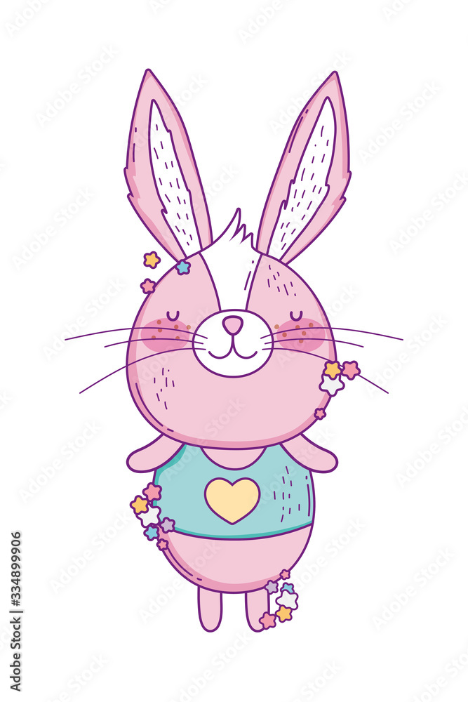 Cute rabbit cartoon vector design Cute rabbit cartoon vector design