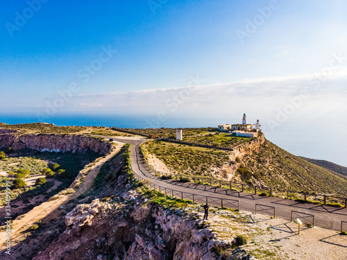 Mesa Roldan lighthouse, Cabo de Gata, Spain
