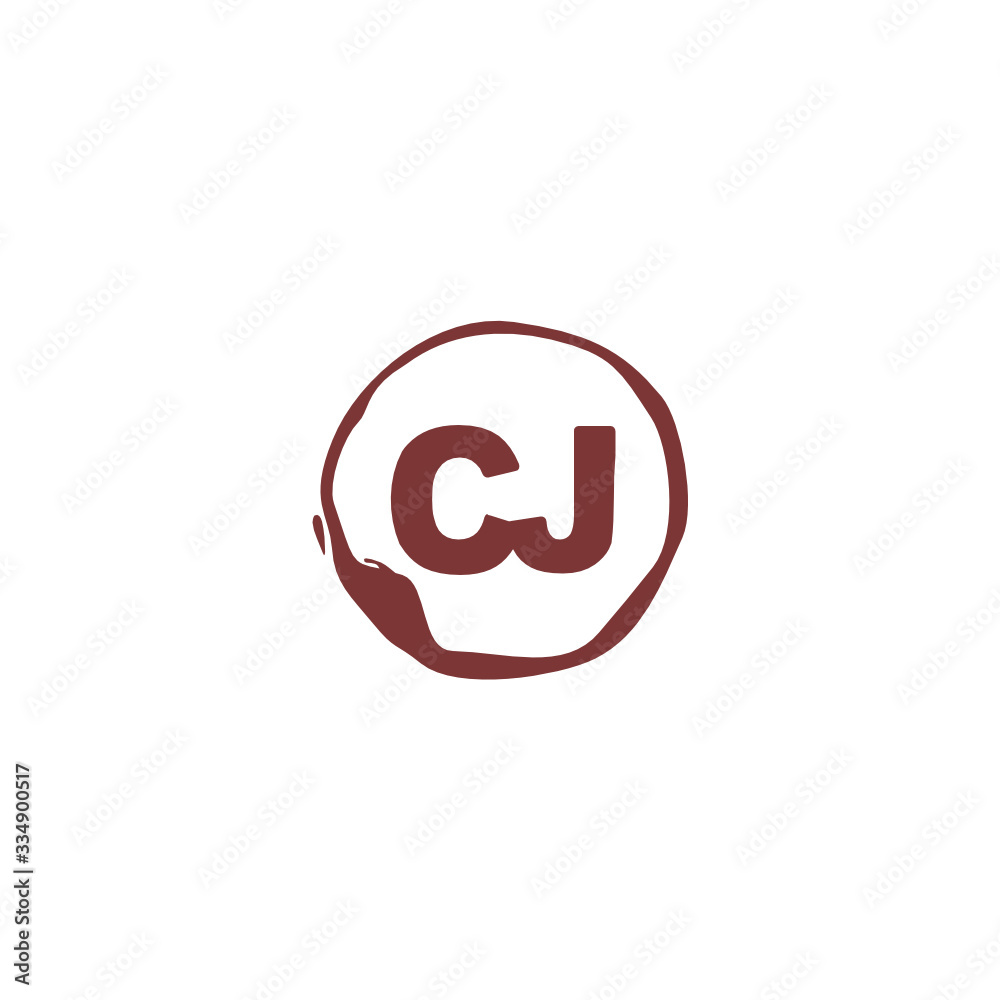 C J CJ Initial logo template vector. Letter logo concept C J CJ Initial logo template vector. Letter logo concept