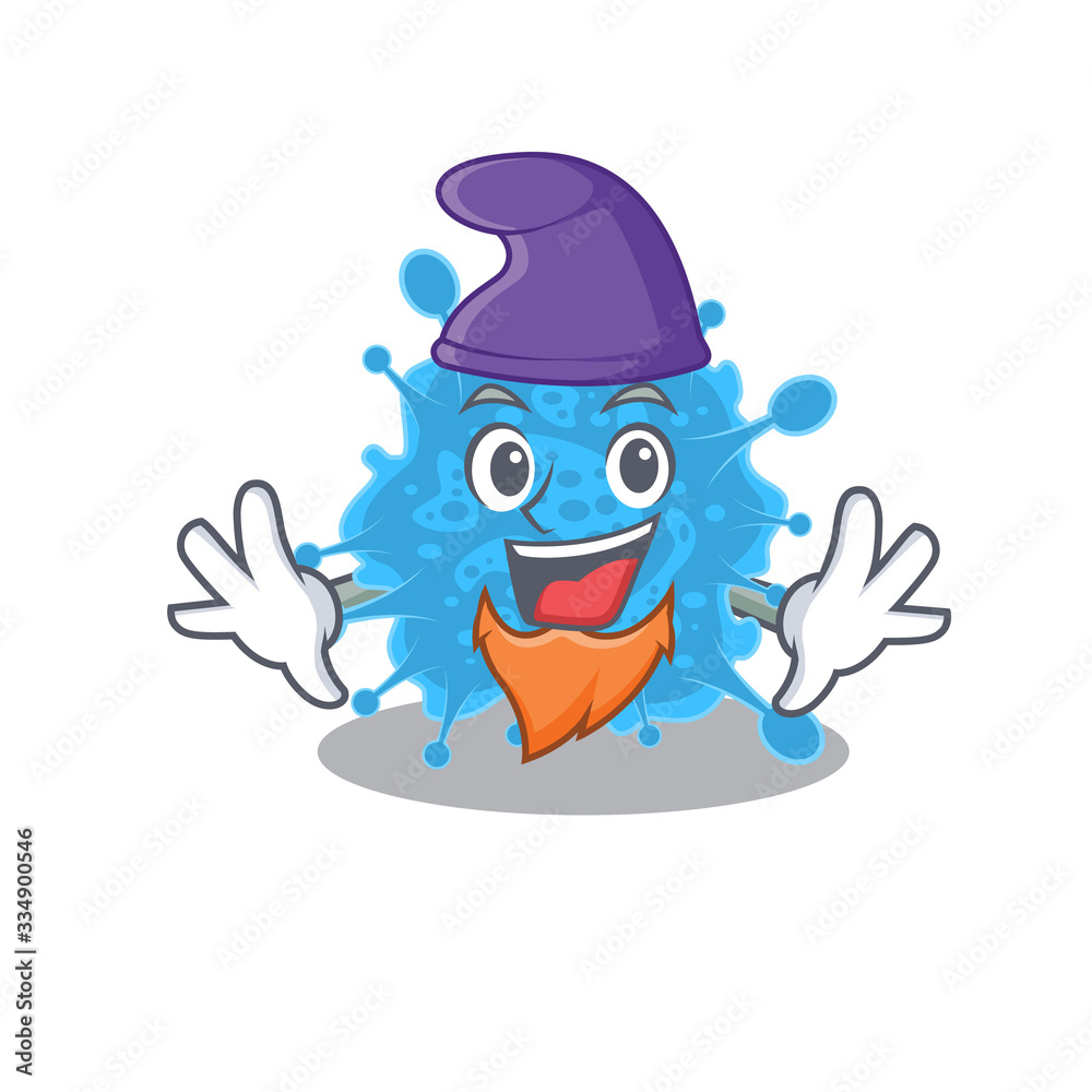 Cute picture of andecovirus in Elf cartoon design Cute picture of andecovirus in Elf cartoon design