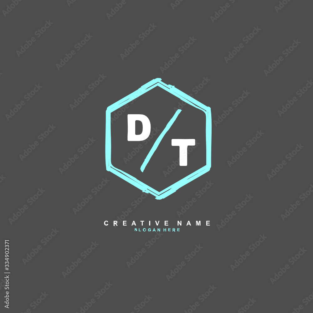 D T DT Initial logo template vector. Letter logo concept D T DT Initial logo template vector. Letter logo concept