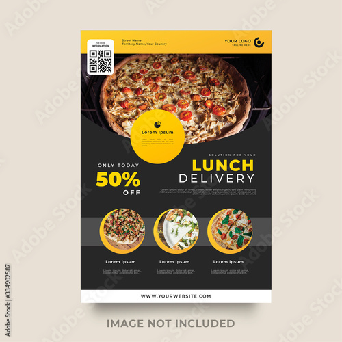 Business vector set. Brochure template layout, cover design annual report, flyer in A4 with colourful geometric shapes for PR, business, tech on bright background. Abstract creative design