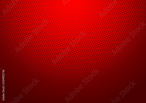 Halftone pattern background with radial effect, round spot shapes, vintage or retro graphic with place for your text. Halftone digital effect.