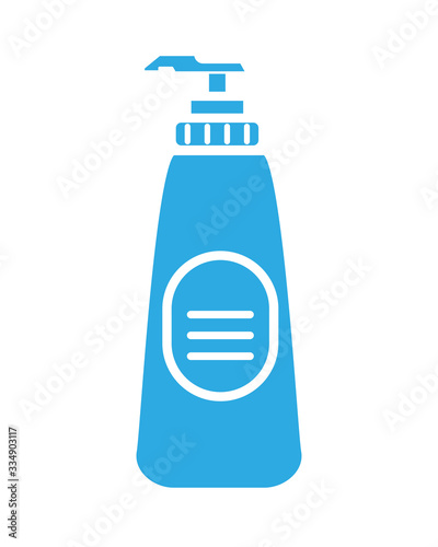 disinfectant plastic bottle product with push dispenser line style