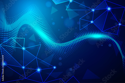 Abstract futuristic background. Dynamic shapes composition