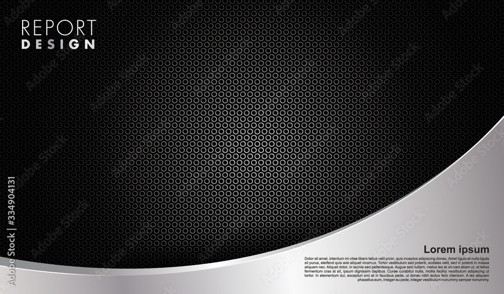 Dark background with metal abstract wave