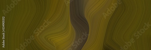 abstract beautiful futuristic banner with chocolate, brown and very dark green color. contemporary waves illustration