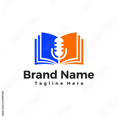 podcast books, learn podcasts, song lyrics - badge sticker logo designs inspiration