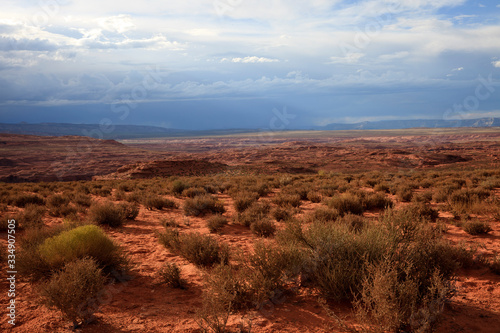 Page  Arizona   USA - August 05  2015  Landscape near Horseshoe Bend  Page  Arizona  USA