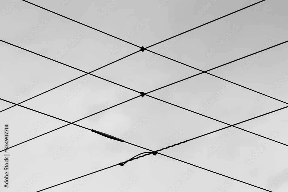 Street wires abstract background Street wires abstract background